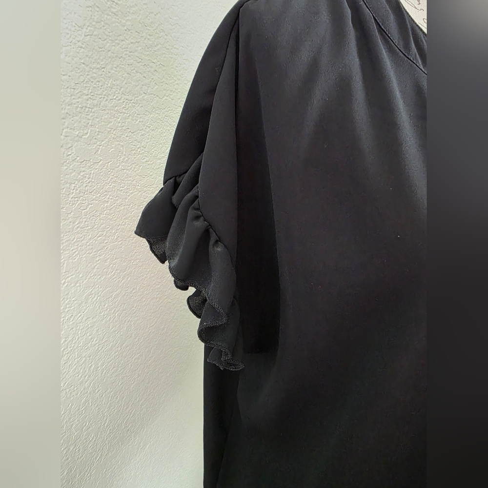 New York & Company Blouse with Ruffle Sleeves - Picture 4 of 6